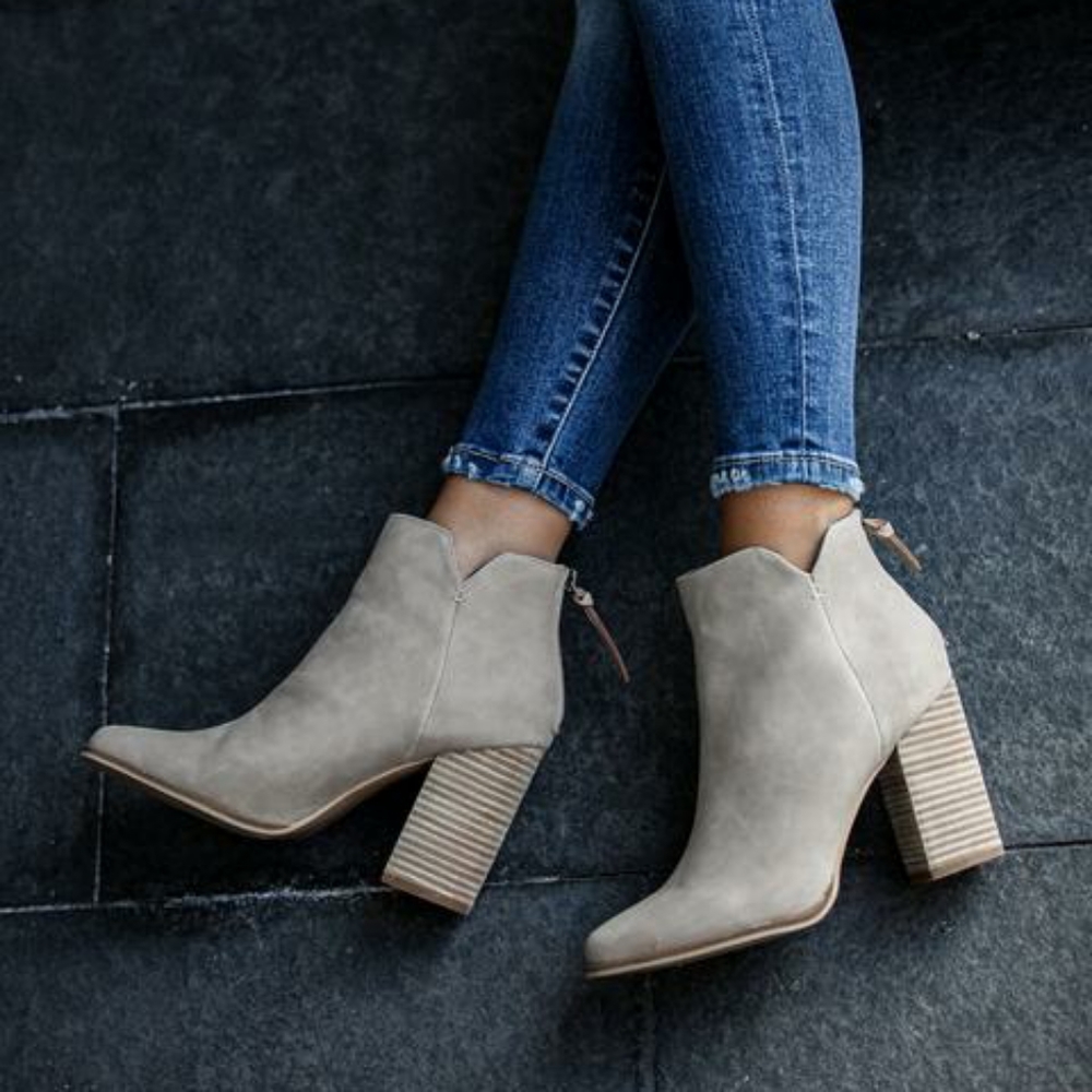 Norah Ankle Bootie • Light Taupe